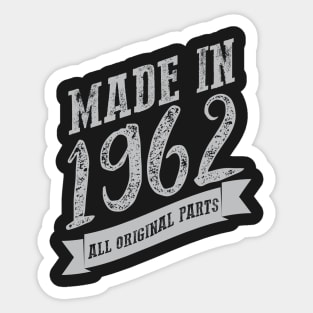 Made in 1962 all original part silver Sticker